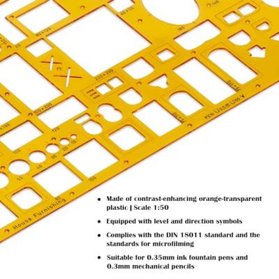 Aristo AR-5063 Architecten Meubelsjabloon Schaal 1:50