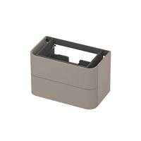 INK - Afgeronde Onderkast Gelakt 2 Laden Softclose met Gefreesd Front Tbv Grepen - 800x450x520 Mm - Mat Creme Cotton - thumbnail