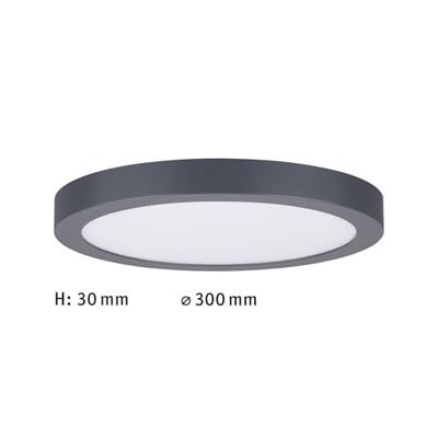 Paulmann 70988 Panel Abia LED-paneel LED LED vast ingebouwd 22 W Donkergrijs