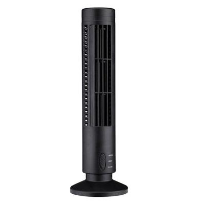 Toren type USB elektrische ventilator bladloze Air-conditioning ventilator (zwart)