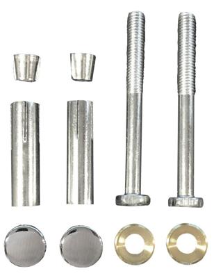 Schroevenset (2 st) tbv supportbeugels chroom