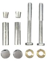 Schroevenset (2 st) tbv supportbeugels chroom - thumbnail