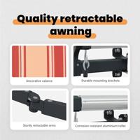 VidaXL Inklapbaar zonnescherm geel 350 x 200 cm stof - thumbnail