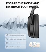 Edifier WH700NB Pro Draadloze over-ear hoofdtelefoon met -43dB actieve ruisonderdrukking, Hi-Res audio, AAC, Bluetooth V5.4, multi-point-verbinding, AI-heldere oproepen, snel opladen, opvouwbaar, - thumbnail