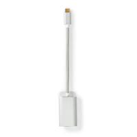 USB-Adapter | USB 3.2 Gen 1 | USB-C Male | Mini DisplayPort | 0.20 m | Rond | Verguld | Gebreid / Nylon | Zilver | Cover Window Box - thumbnail