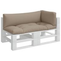 Palletkussens 3 st stof taupe - thumbnail