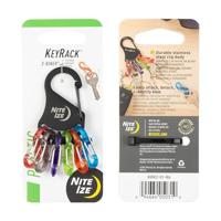 NITE Ize NI-KRK2-01-R6 Sleutelkarabijn Zwart, Bont 1 stuk(s) - thumbnail