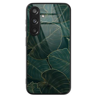Samsung Galaxy S24 glazen hardcase - Monstera leaves