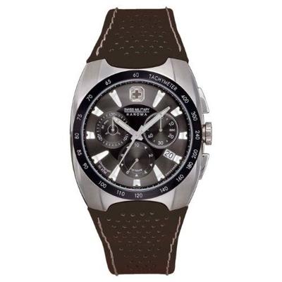 Horlogeband Swiss Military Hanowa 6-4091 Leder Zwart 22mm Horlogeband Swiss Military Hanowa 6-4091 Leder Zwart 22mm