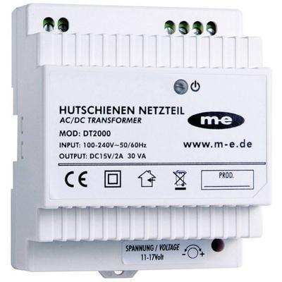 m-e modern-electronics DT 2000 DIN-rail netvoeding voor Deurintercom Kabelgebonden Wit