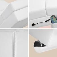 Ligbank Londen Wit met Massage en Verwarmingsfunctie - thumbnail