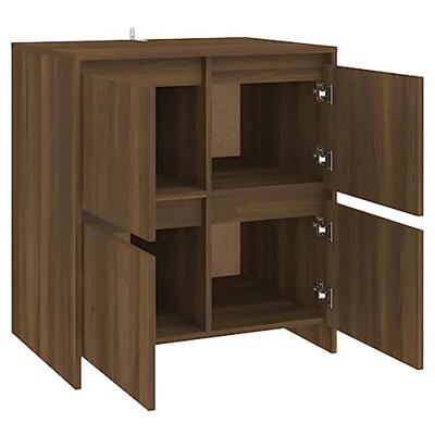 Dressoir 70x41x75 cm spaanplaat bruineikenkleurig