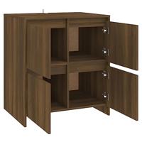 Dressoir 70x41x75 cm spaanplaat bruineikenkleurig - thumbnail