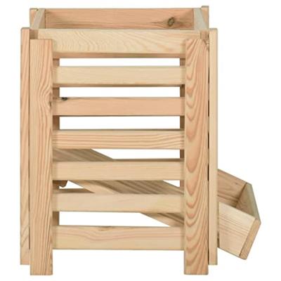VidaXL Aardappelkist 60x40x50 cm massief grenenhout VidaXL Aardappelkist 60x40x50 cm massief grenenhout