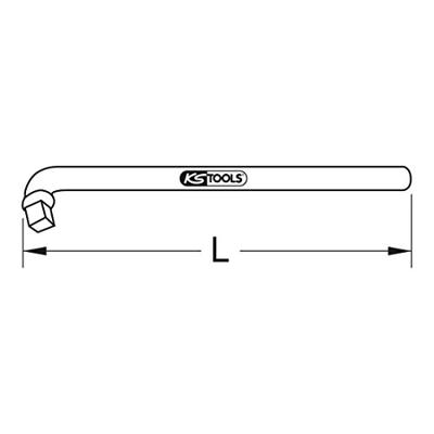 KS Tools 963.3460 9633460 Haakse greep Aandrijving 3/4 (20 mm) 300 mm 1 stuk(s)