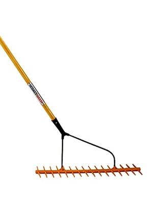 Hooihark dubbel getand schuin met steel