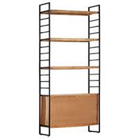 VidaXL Boekenkast met 4 schappen 80x30x180 cm massief acaciahout - thumbnail