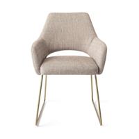 Jesper Home Eetkamerstoel 'Yanai' Slide Gold, kleur Biscuit Beach - thumbnail