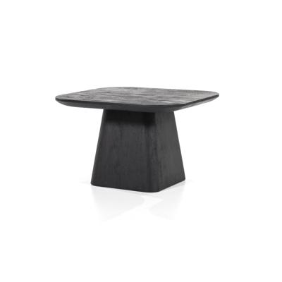 Eleonora Bijzettafel 'Aron' Mangohout, 60 x 60cm, kleur Zwart Eleonora Bijzettafel 'Aron' Mangohout, 60 x 60cm, kleur Zwart