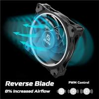Akasa SOHO AR12 Computer behuizing Ventilator 12 cm Zwart - thumbnail