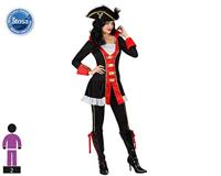 Kostuums voor Volwassenen Th3 Party Multicolour Piraten (3 Onderdelen) Maat M/L - thumbnail