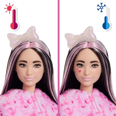 Barbie Cutie Reveal knuffel serie pop roze lammetje