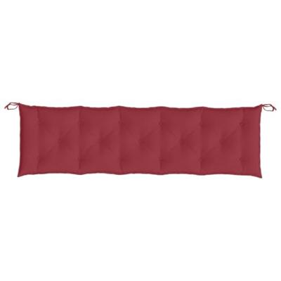 VidaXL Tuinbankkussens 2 st 180x50x7 cm oxford stof wijnrood - thumbnail