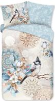 HIP Dekbedovertrek "mandala's en een vogel" - Multi - (140x200/220 cm) - Katoen Flanel - thumbnail