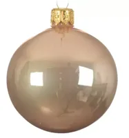 GROTE KERSTBAL GLANZEND TOFFEE | 15CM - thumbnail