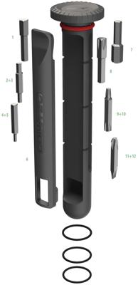 CONTEC multifunctie-tool "treasure bar dlx" ct multitool treasure bar dlx 12 functions