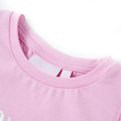 Kindershirt met ruches aan de mouwen 116 lila Kindershirt met ruches aan de mouwen 116 lila
