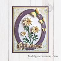 Nellie's Choice • multi frame dies ovaal dubbele stippellijn 8st. - thumbnail