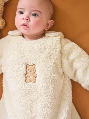 PETIT OURS trappelzak met lange afneembare mouwen vanille PETIT OURS trappelzak met lange afneembare mouwen vanille