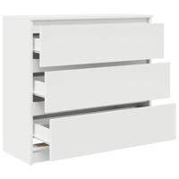 Dressoir 80x35x76 cm spaanplaat wit - thumbnail