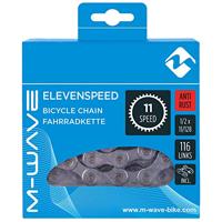 M-Wave Kmc ketting 11v zilver antiroest (116 schakels) - thumbnail