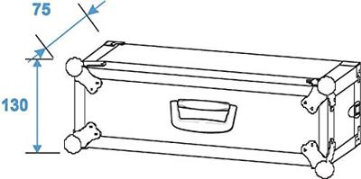 Omnitronic CO DD 2U effect rack flightcase - thumbnail