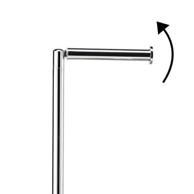 Toiletbutler Sealskin Tube met Toiletrolhouder, Reserverolhouder en Toiletborstel met Houder Vrijstaand Chroom Toiletbutler Sealskin Tube met Toiletrolhouder, Reserverolhouder en Toiletborstel met Houder Vrijstaand Chroom
