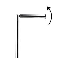 Toiletbutler Sealskin Tube met Toiletrolhouder, Reserverolhouder en Toiletborstel met Houder Vrijstaand Chroom - thumbnail