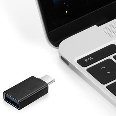 Gembird A-USB2-CMAF-01 tussenstuk voor kabels USB Type-C USB Type-A Zwart