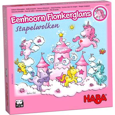Bordspel HABA Unicorn Glitterluck Cloud Stacking