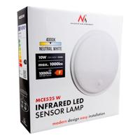 LED-lamp met bewegingssensor Maclean, PIR-sensor, kleur wit, 10 W, IP65, 1000 lm, neutrale kleur, MCE525 W - thumbnail