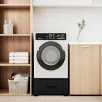 Wasmachine Pedestal Zwart 64 x 55 x 32.5 cm Staal - thumbnail
