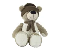 Pluche Beer Knuffel Taupe 25cm - thumbnail