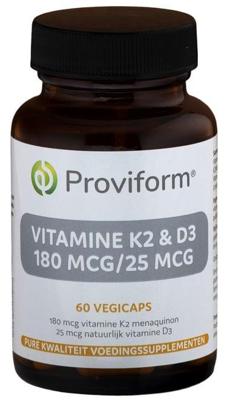 Proviform Vitamine K2 & D3 180 mcg/25 mcg Capsules