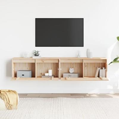 Wandkasten 2 st 80x30x35 cm massief grenenhout Wandkasten 2 st 80x30x35 cm massief grenenhout