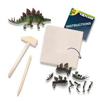 SES explore dino en skelet opgraven 2in1- stegosaurus - thumbnail