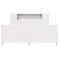 Bedframe zonder matras massief grenenhout wit 120x190 cm - thumbnail