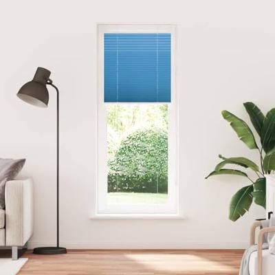 Pliss rolgordijn 70x200 cm stofbreedte 69,4 cm polyester blauw - thumbnail