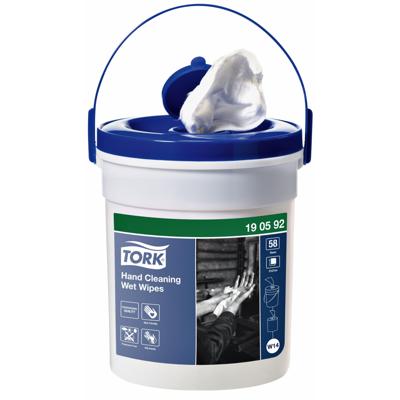 Handreinigingsdoek Tork W14 Premium emmer 1-laags 58 vel wit 190592 | 4 stuks