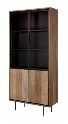DTP Home Vitrinekast 'Metropole' Teakhout, 210 x 100cm DTP Home Vitrinekast 'Metropole' Teakhout, 210 x 100cm